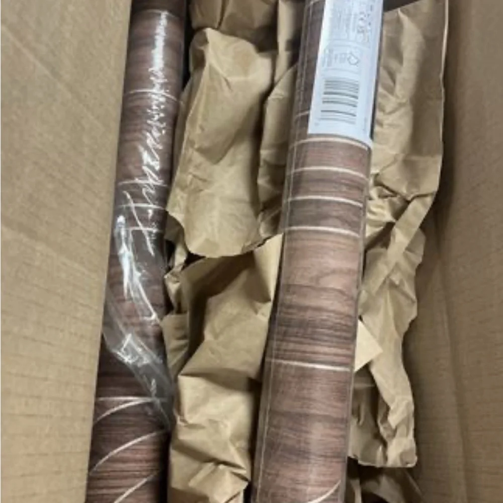 New Modella Wood Walnut Paste the Wall Wallpaper - 2 rolls